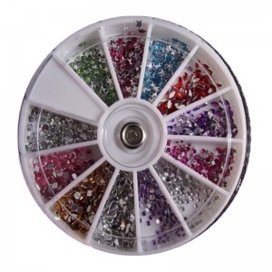 Roue de strass mixtes couleurs